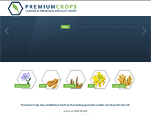 Tablet Screenshot of premiumcrops.com